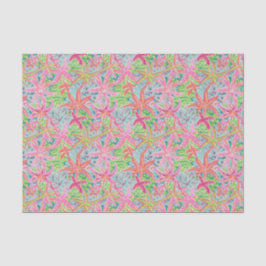 Preppy Palm Beach Tropensegel Muster Seidenpapier