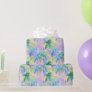 Preppy Palm Trees Wrapping Paper Geschenkpapier