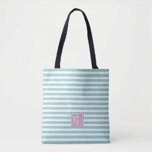 Preppy pastellgestreifte Tasche