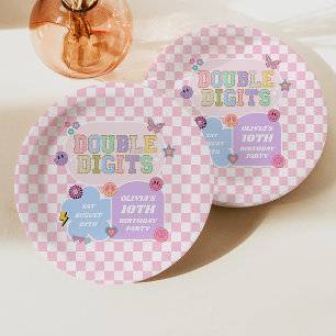 Preppy Patch 10. Geburtstagsparty Pappteller