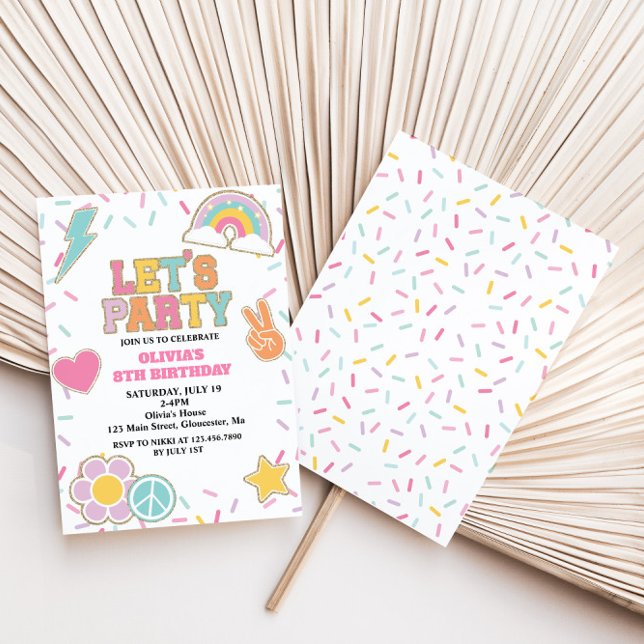 Preppy Patch Geburtstag Einladung (Von Creator hochgeladen)