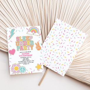 Preppy Patch Schlaf unter dem Geburtstag Einladung