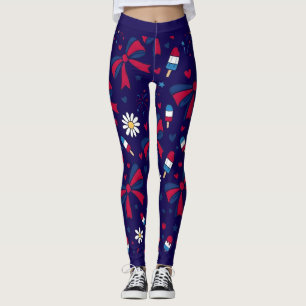 Preppy Patriotisch Leggings