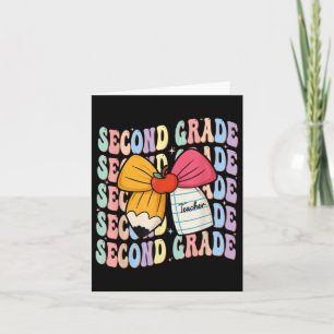 Preppy Pencil Coquette Bogen zurück zur Schule 2 G Karte