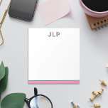 Preppy-Personalisierte erste Notepad Notizblock<br><div class="desc">Meine Preppy Personalisierte erste Notepad eignen sich hervorragend für Geschenke für Freunde,  Familie und sogar für sich selbst. Personalisieren Sie mit Initialen für ein einzigartiges Geschenk.</div>