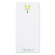 Preppy Personalized Pickleball Notepad