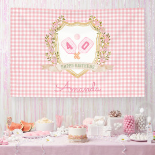 Preppy Pickle Ball   Benutzerdefiniertes Geburtsja Banner