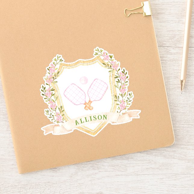 Preppy-Pickleball Aufkleber (Notizbuch)