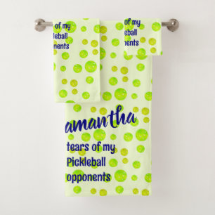 Preppy Pickleball Dink verantwortungsbewusst Gebur Badhandtuch Set