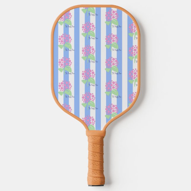 Preppy Piece rosa Logo Pickleball Schläger (Vorderseite)