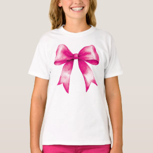 Preppy Pink Bow T-Shirt