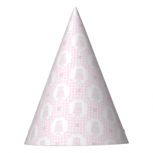 Preppy Pink Bows Trellis Erster Geburtstag Ribbone Partyhütchen