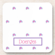 Preppy Pink Crab Personalisiert