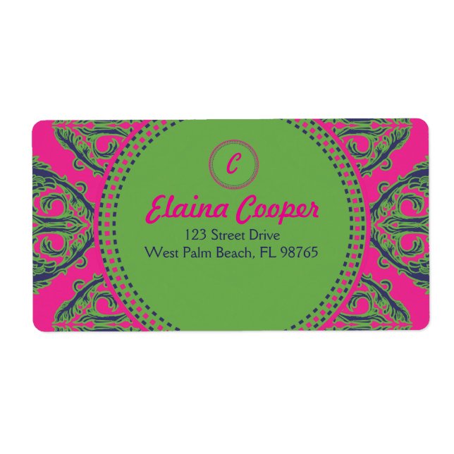 Preppy Pink Damask (Vorne)