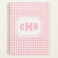 Preppy Pink Gingham | Monogramm