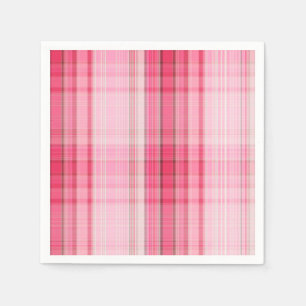 Preppy Pink Kariert Blush Madras Candy Pink Classi Serviette