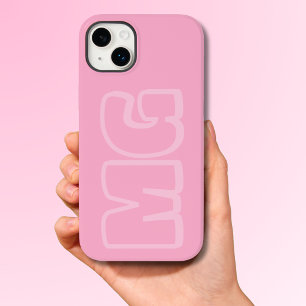 Preppy Pink Monogram Case-Mate iPhone 14 Plus Hülle