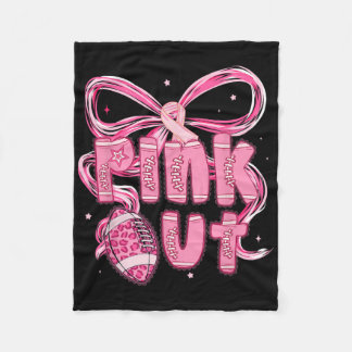 Preppy Pink Out Tackle Football Brustkrebs Awaren Fleecedecke