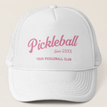 Preppy Pink Pickleball Club Custom Wappen Party