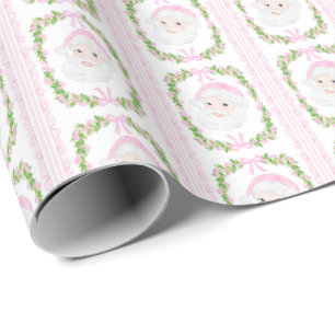 Preppy Pink Santa Bohnen Weihnachten, großtausendj Geschenkpapier