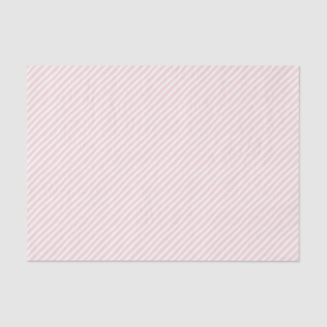 Preppy Pink Striped Seidenpapier (Vorderseite)