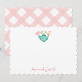 Preppy Pink Tee Set Stationery Mitteilungskarten