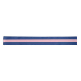 Preppy Pink und Navy Striping Satinband