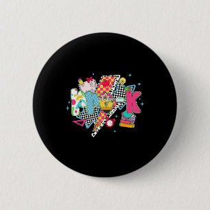 Preppy Pre-K Traumteam Vorschule Zurück zur Schule Button