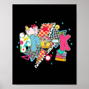 Preppy Pre-k Traumteam Vorschule Zurück zur Schule Poster