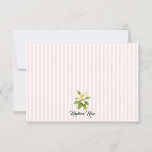 Preppy-Preppy-Magnolia-Malerstriche Dankeskarte