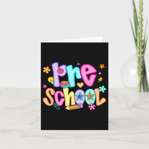 Preppy Preschool glücklich ersten Tag der Schule L Karte