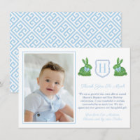 Preppy Rabbit Boy Christening 1. Geburtstag Party
