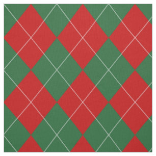 Preppy Raute Tartan Diamond Kariert Red Green Stoff