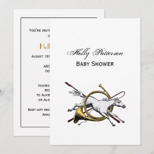 Preppy Reitpferd springt durch Hornfarbe Einladung