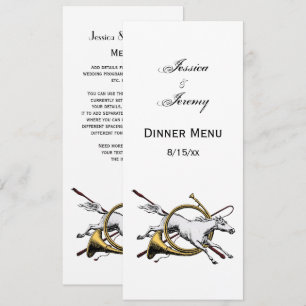 Preppy Reitpferd springt durch Hornfarbe Einladung