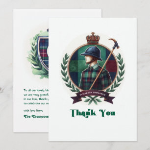 Preppy Reitschian Baby Dusche Dankeskarte