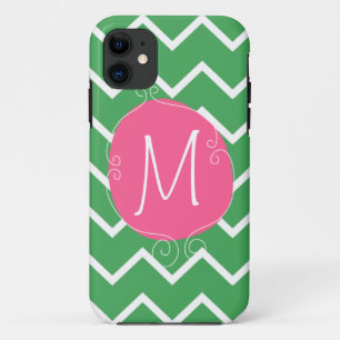 Preppy rosa grüner Case-Mate iPhone 5 Mally Mac 11 Hülle