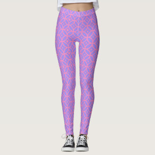 Preppy Rosa und Lavendel Leggings