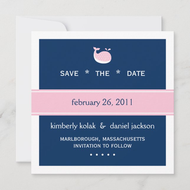 Preppy Save the Date (Vorderseite)