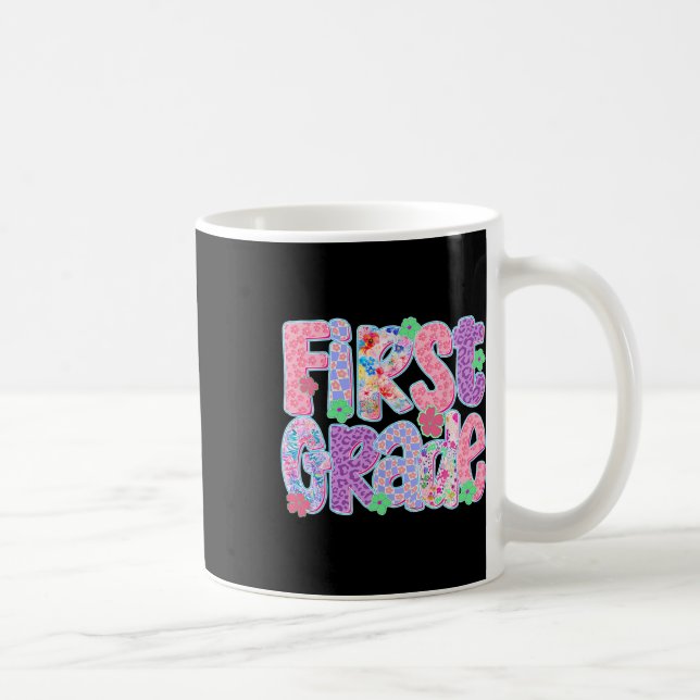 Preppy-Schulbeginn-Lehrer für Mädchen der ersten K Kaffeetasse (Rechts)