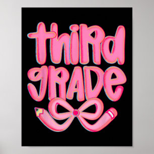 Preppy-Schule-dritte-Klasse-Zurück-zur-Schule-Coqu Poster