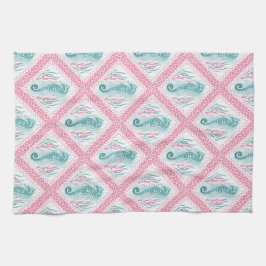 Preppy-Seepferd Geschirrtuch