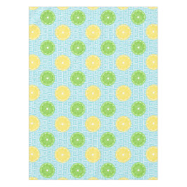 Preppy Sommer Citrus-Limonen-Lime auf Türkis Tischdecke