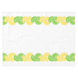 Preppy Sommer-Zitrus-Limonen- und Limettenscheiben Tischdecke