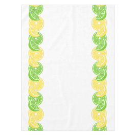 Preppy Sommer-Zitrus-Limonen- und Limettenscheiben Tischdecke
