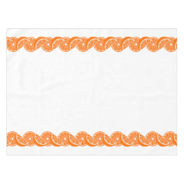 Preppy-Sommer-Zitrus-Orangenscheiben-Rand Tischdecke