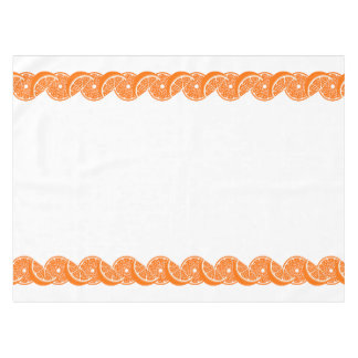Preppy-Sommer-Zitrus-Orangenscheiben-Rand Tischdecke