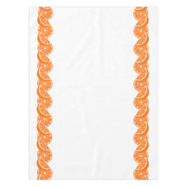 Preppy-Sommer-Zitrus-Orangenscheiben-Rand Tischdecke