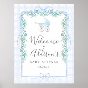 Preppy Southern baby Carrier Welcome poster