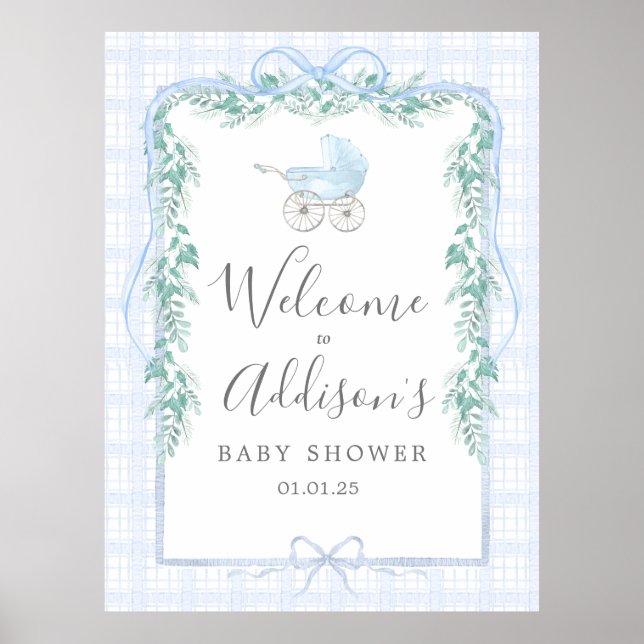 Preppy Southern baby Carrier Welcome poster (Vorne)